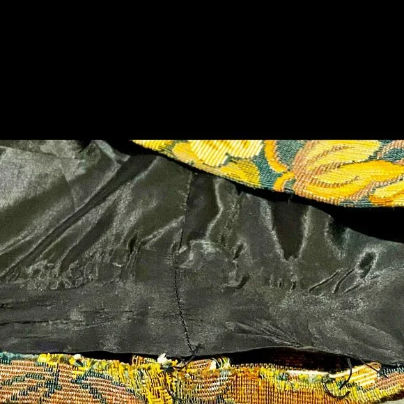 ▪️VTG▪️HANDMADE▪️1980's Floral Embroidered Tapestry Bolero Jacket - Picture 5 of 5